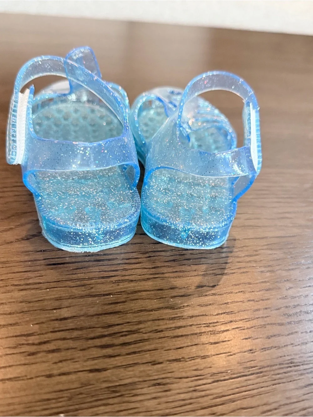 NWOT Toddler Size 10 (27) Sparkle Jelly Sandals - Blue